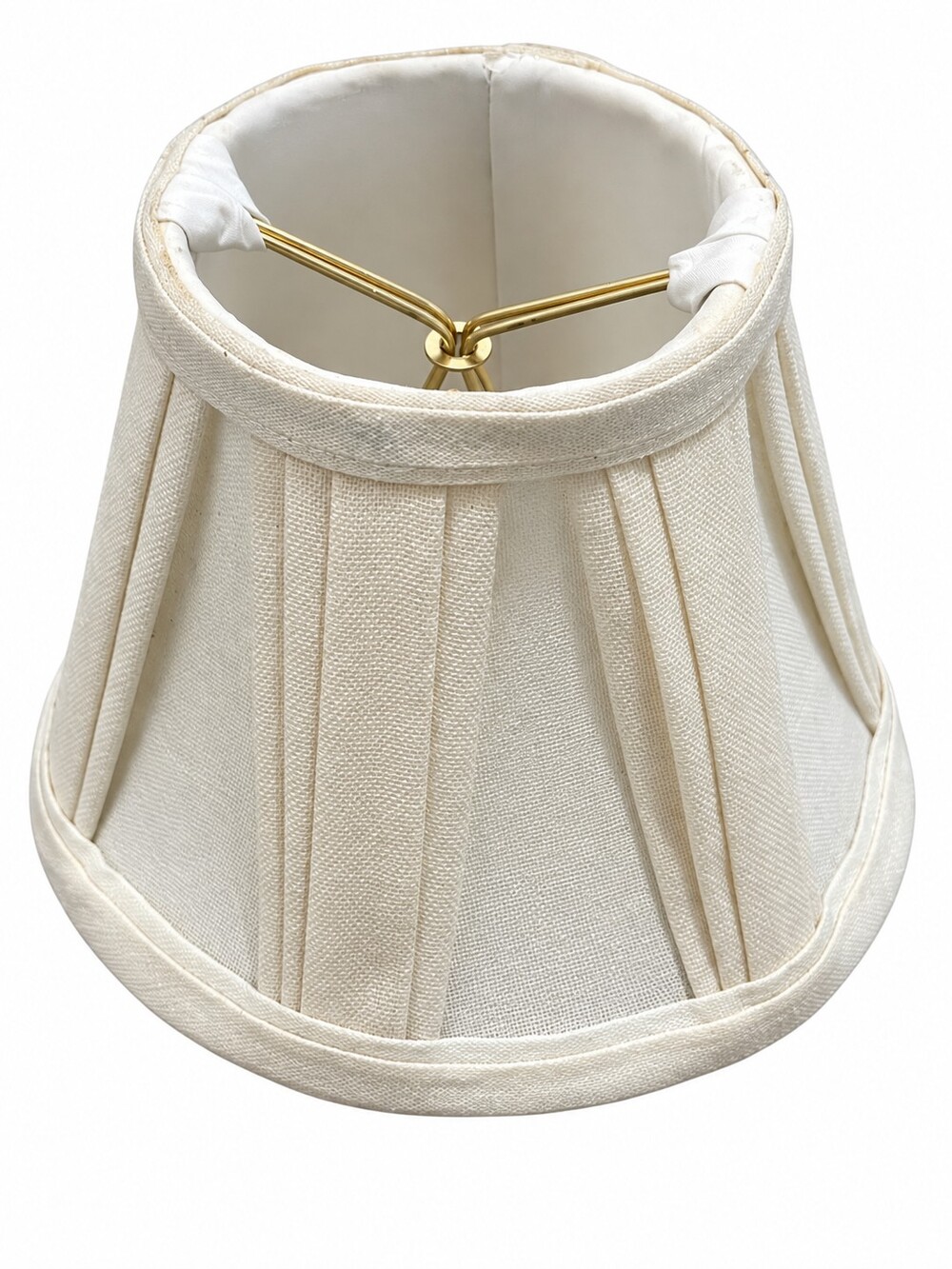 Vintage Cream Fabric Lamp Shade
